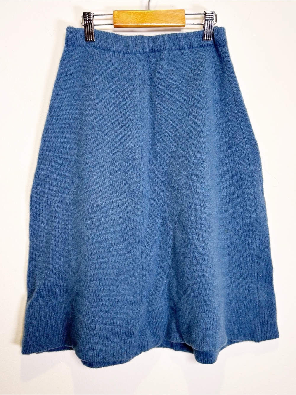 Vintage Simpson Piccadilly Scotland Shetland Wool Cardigan Skirt Set Blue - Picture 7 of 12